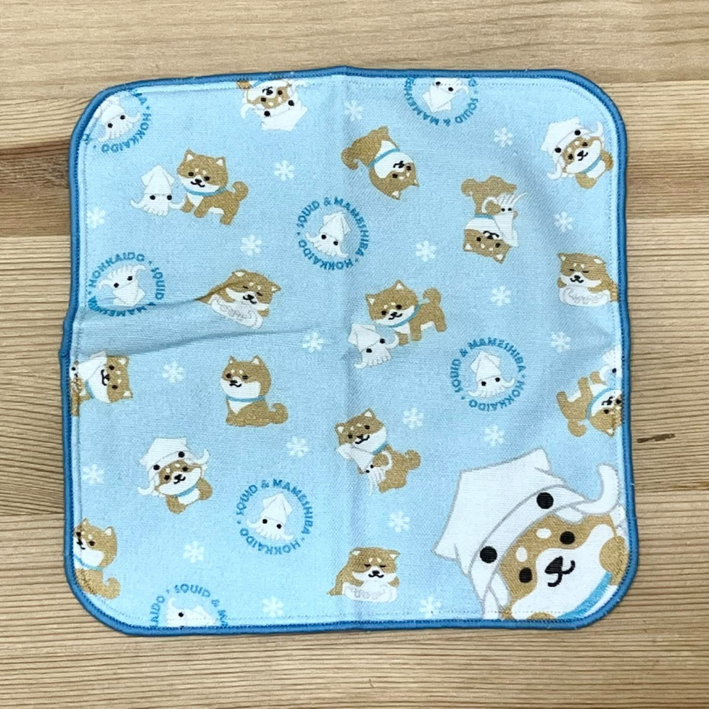 柴犬 童用手帕 (北海道花枝, 日本製)-細節圖2
