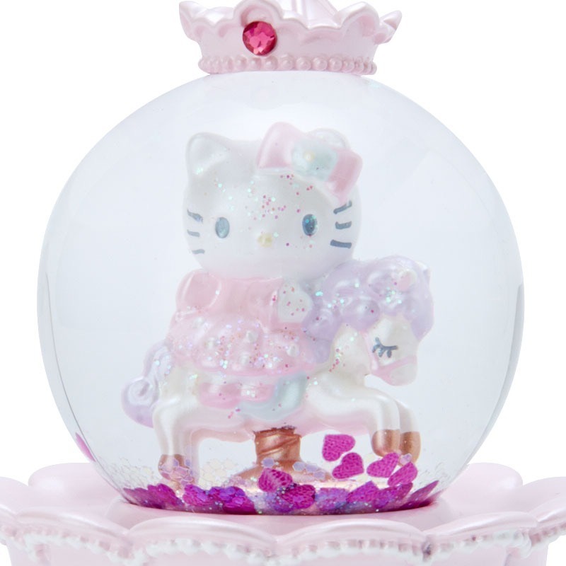Hello Kitty 玻璃水晶球擺飾 (北國) (泛黃出清)-細節圖5