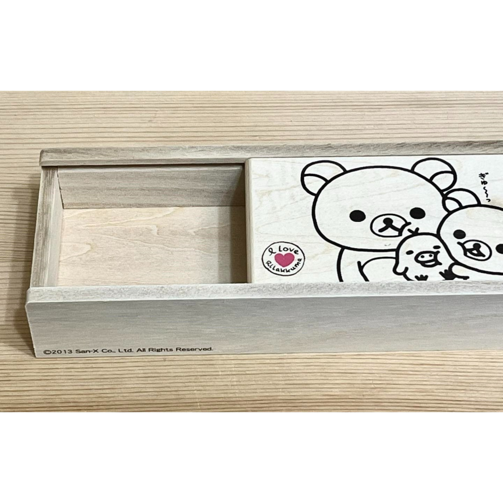 Rilakkuma 拉拉熊 木製筷盒 (日本製)-細節圖2