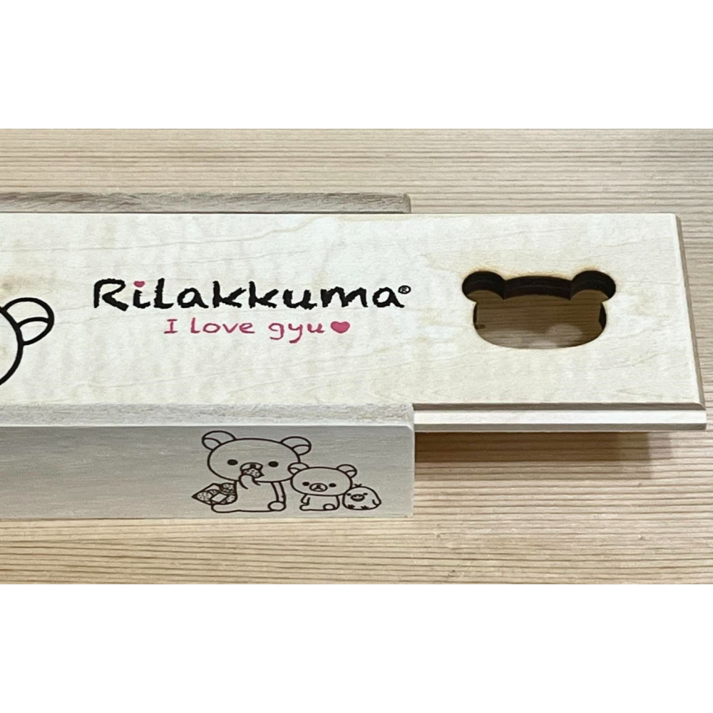 Rilakkuma 拉拉熊 木製筷盒 (日本製)-細節圖3