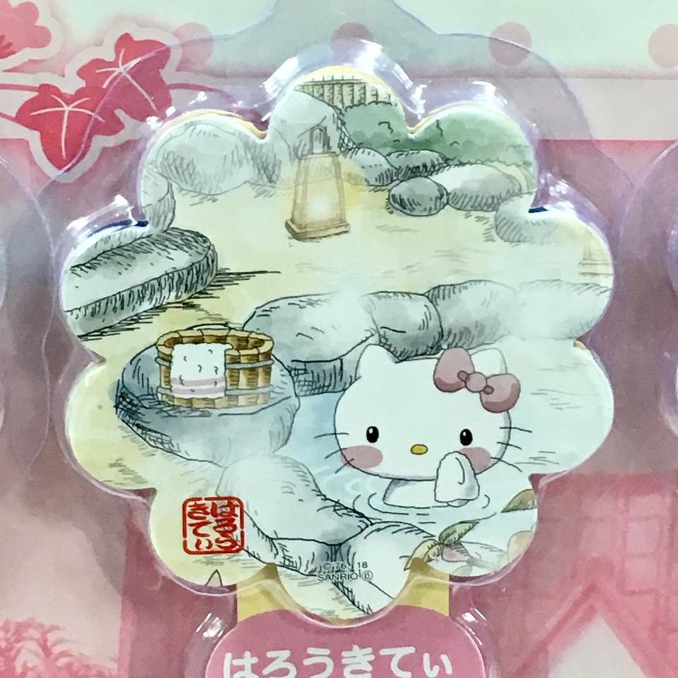 Hello Kitty 溫泉圖樣筆紙組-細節圖3