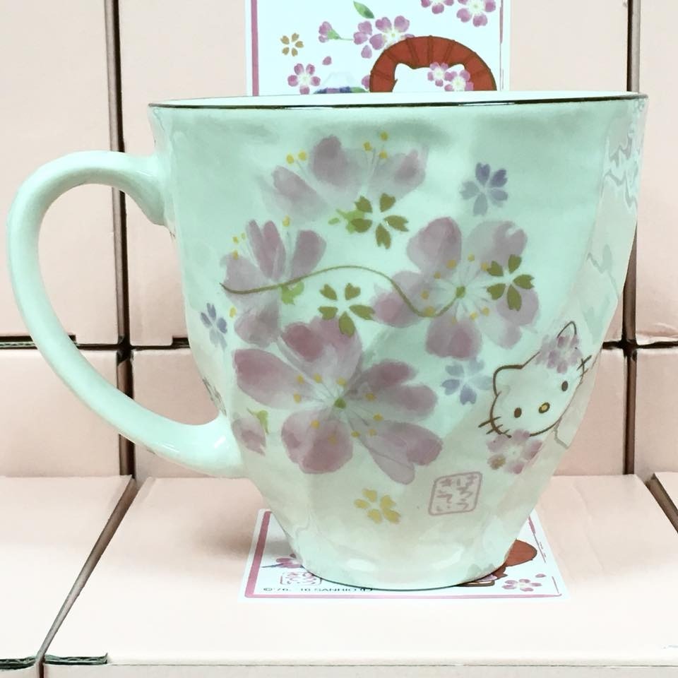 Hello Kitty 陶瓷馬克杯 (和櫻, 日本製)-細節圖2