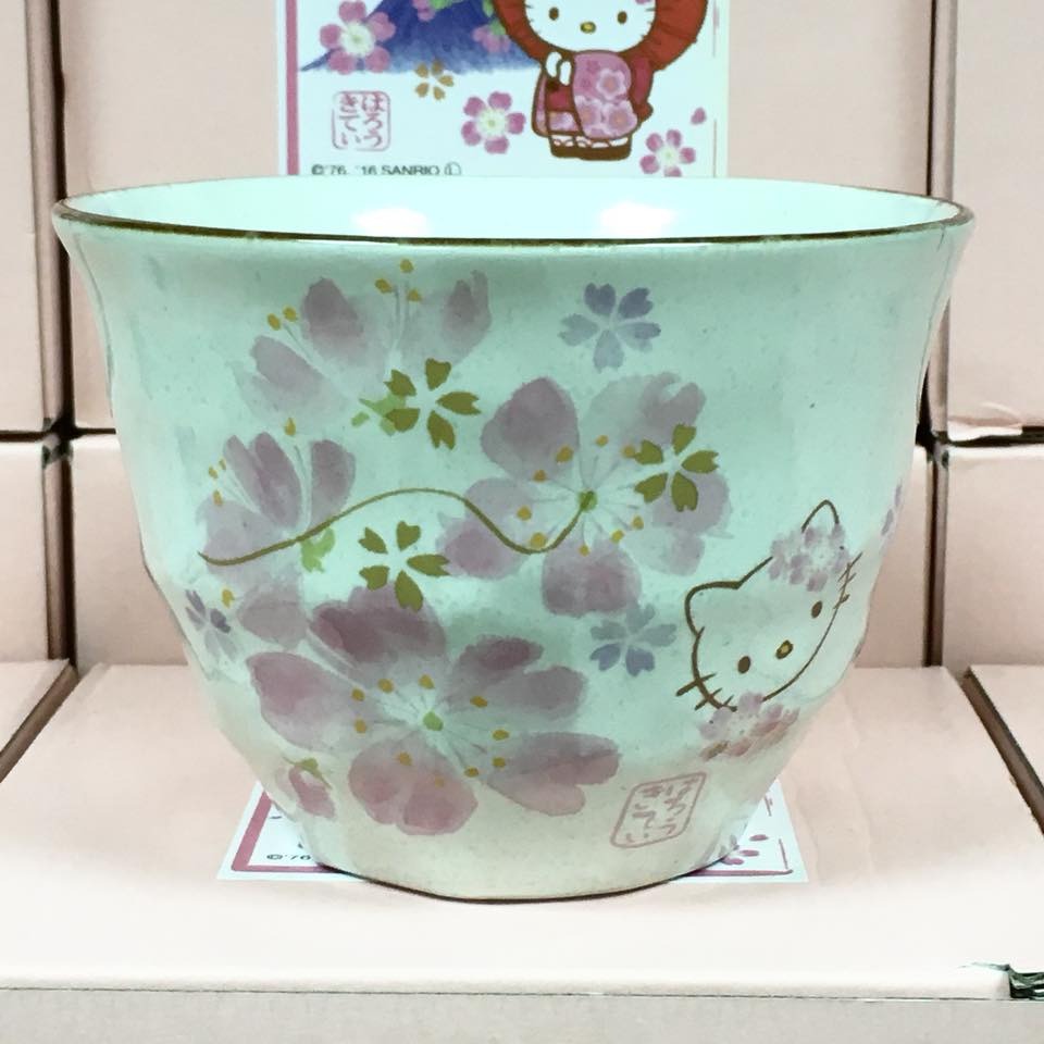 Hello Kitty 陶瓷茶碗 (和櫻, 日本製)-細節圖2