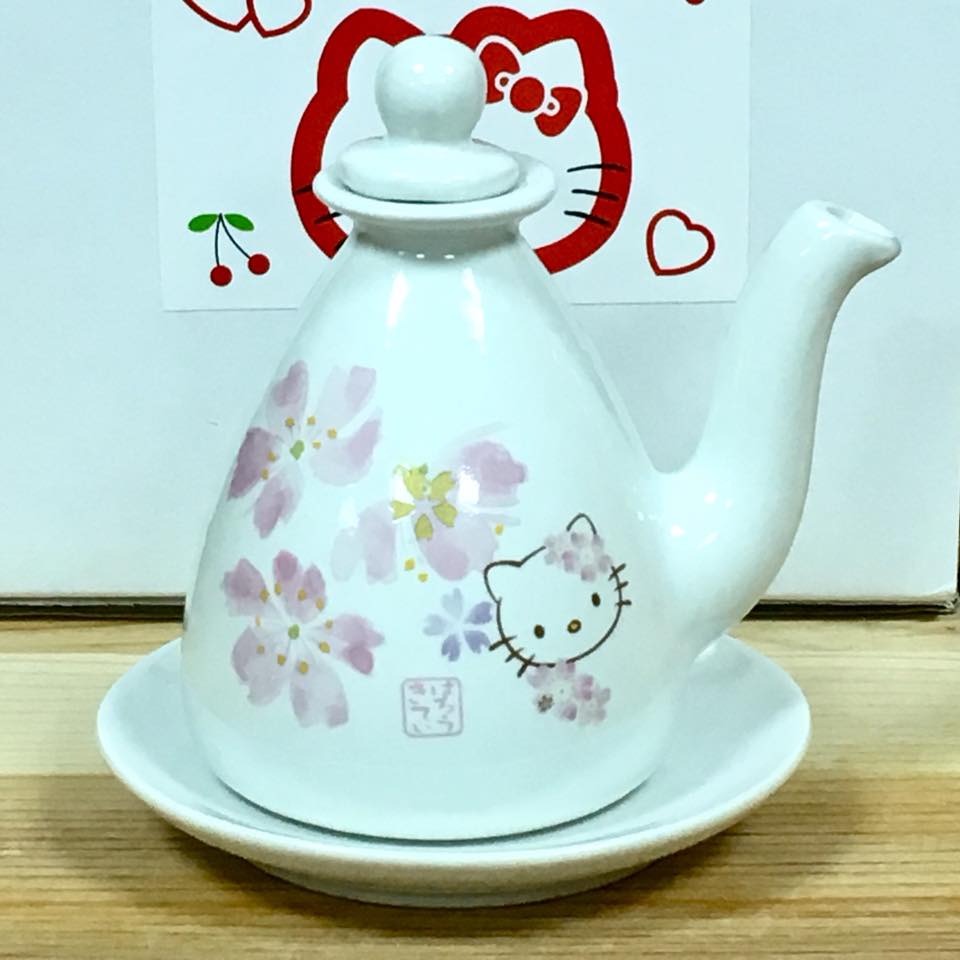 Hello Kitty 陶瓷醬油瓶 (和櫻, 日本製)-細節圖2