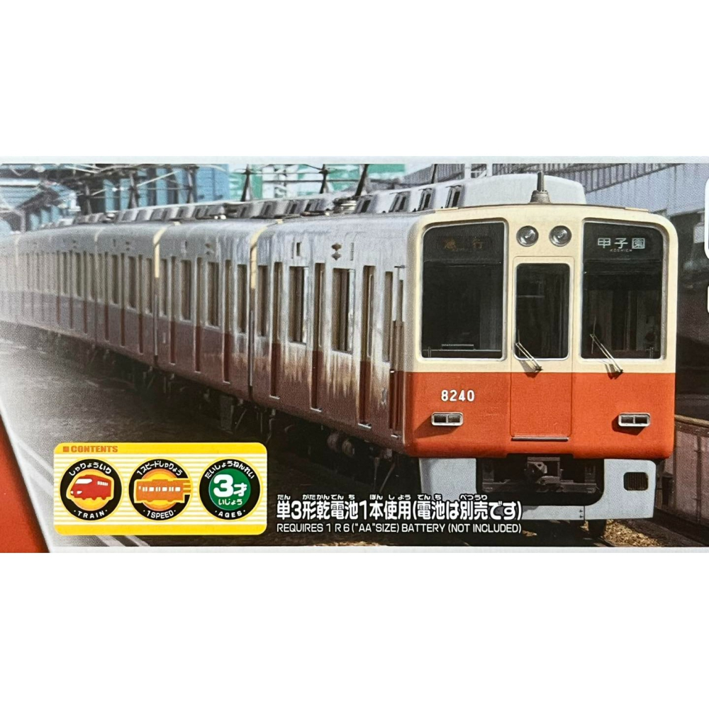 PLARAIL 日本鉄道 阪神電車8000系 (赤胴車)-細節圖2