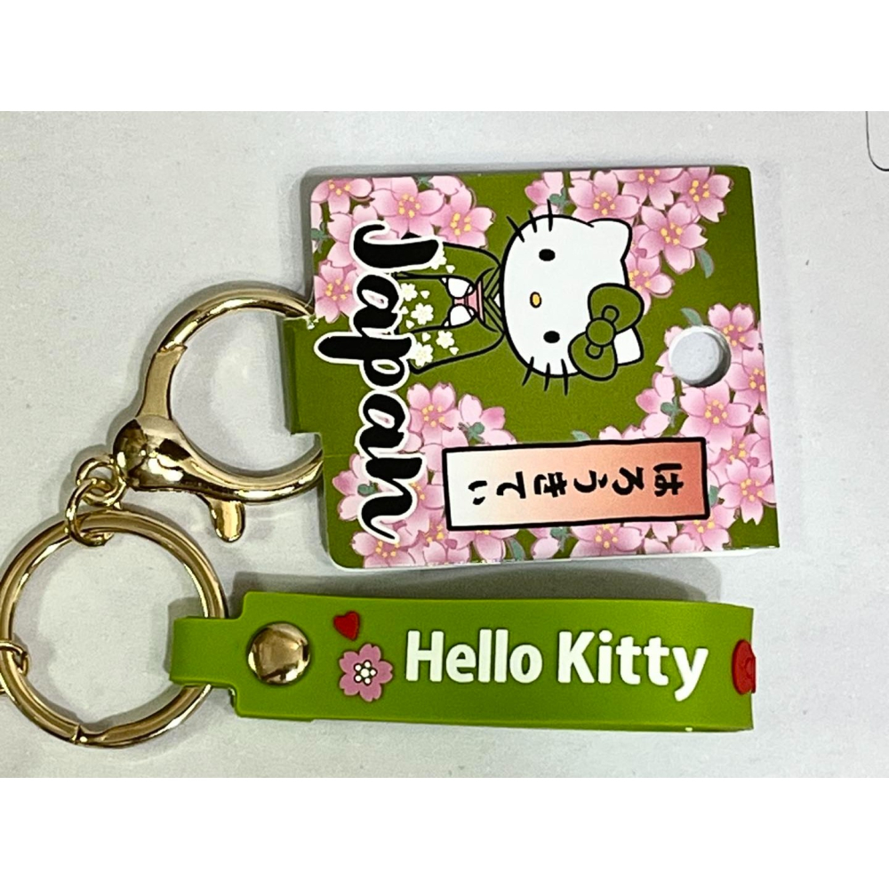 Hello Kitty 多功能矽膠人形掛飾 (抹茶和服)-細節圖4