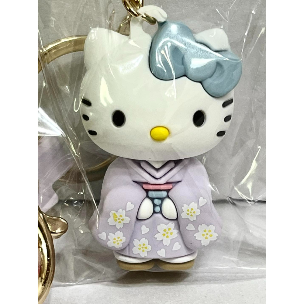 Hello Kitty 多功能矽膠人形掛飾 (薄紫和服)-細節圖2