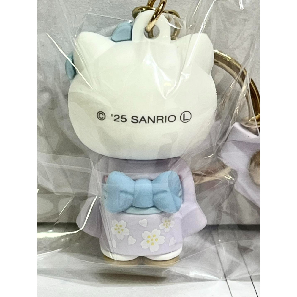 Hello Kitty 多功能矽膠人形掛飾 (薄紫和服)-細節圖3