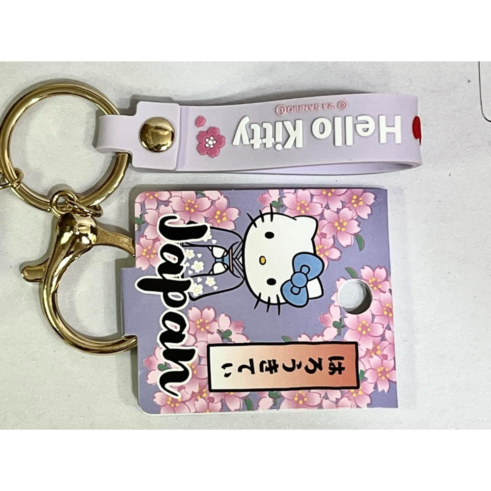 Hello Kitty 多功能矽膠人形掛飾 (薄紫和服)-細節圖4