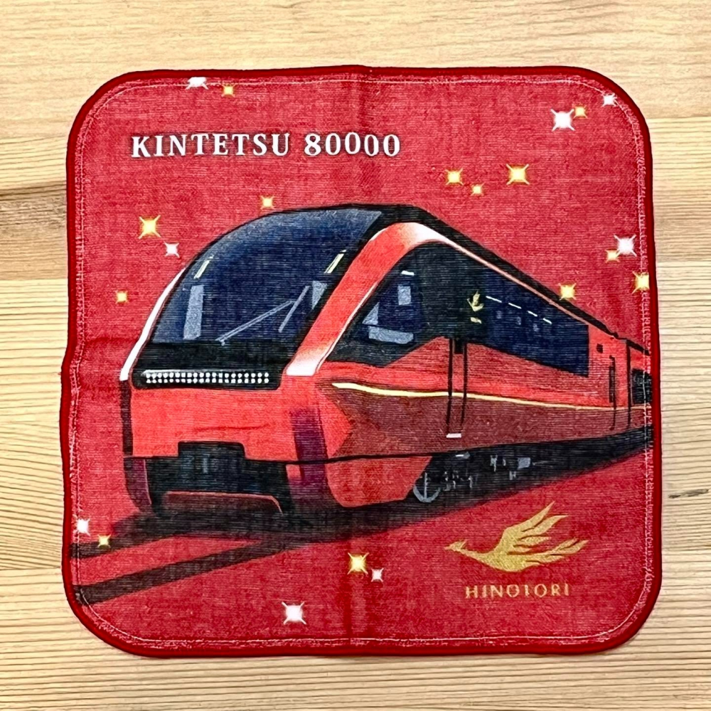 日本鉄道 童用手帕 (火鳥號, 日本製)-細節圖2