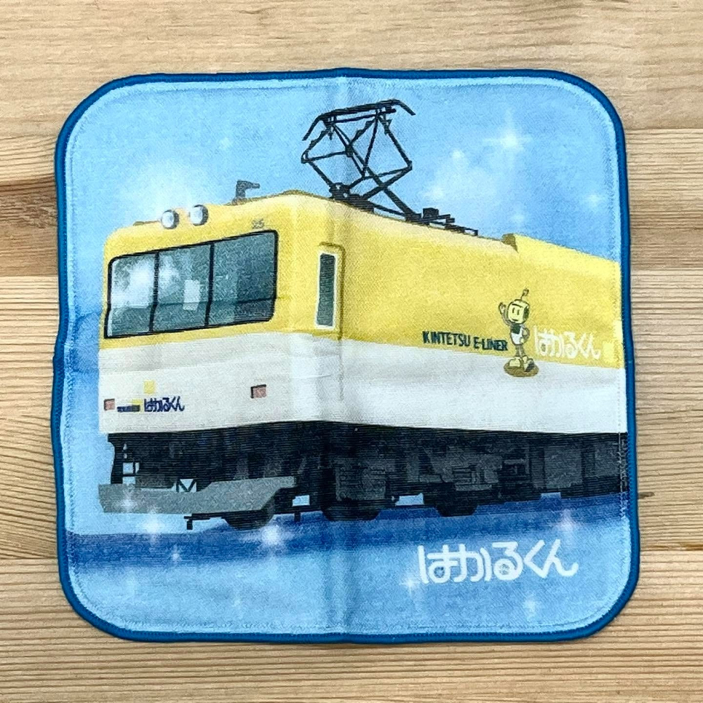 日本鉄道 童用手帕 (はかるくん, 日本製)-細節圖2