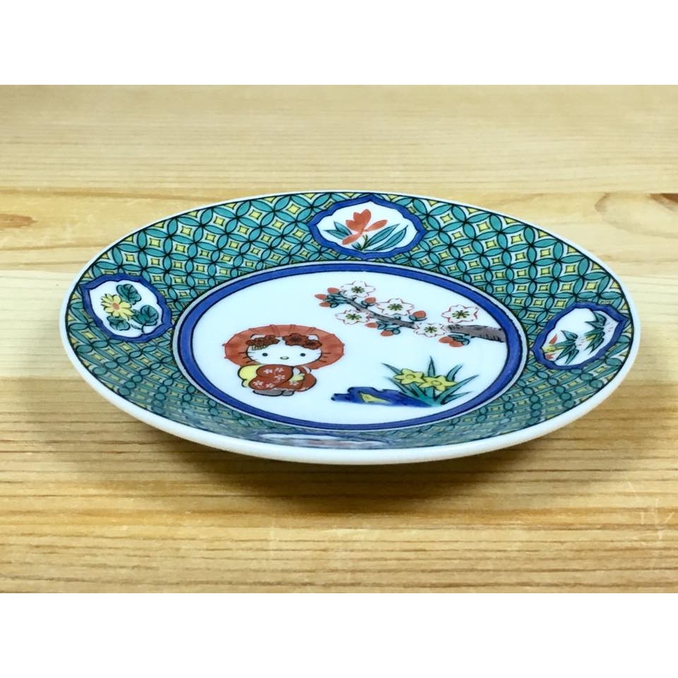 Hello Kitty 陶瓷豆皿 (七宝小紋, 九谷燒)-細節圖2