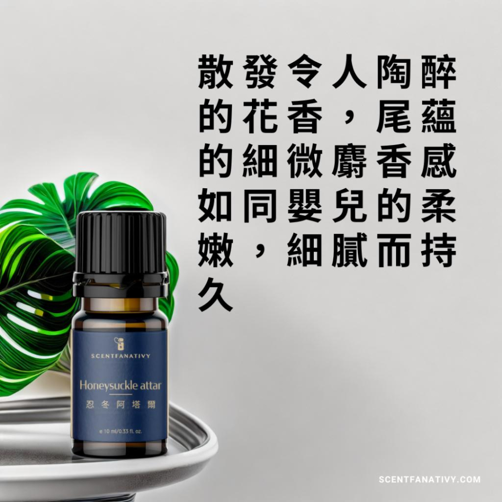 【詩梵娜香氛】忍冬阿塔爾 Honeysuckle Attar 10ml | 忍冬精油 金銀花 鴛鴦草 雙花 二寶花 雙寶-細節圖2