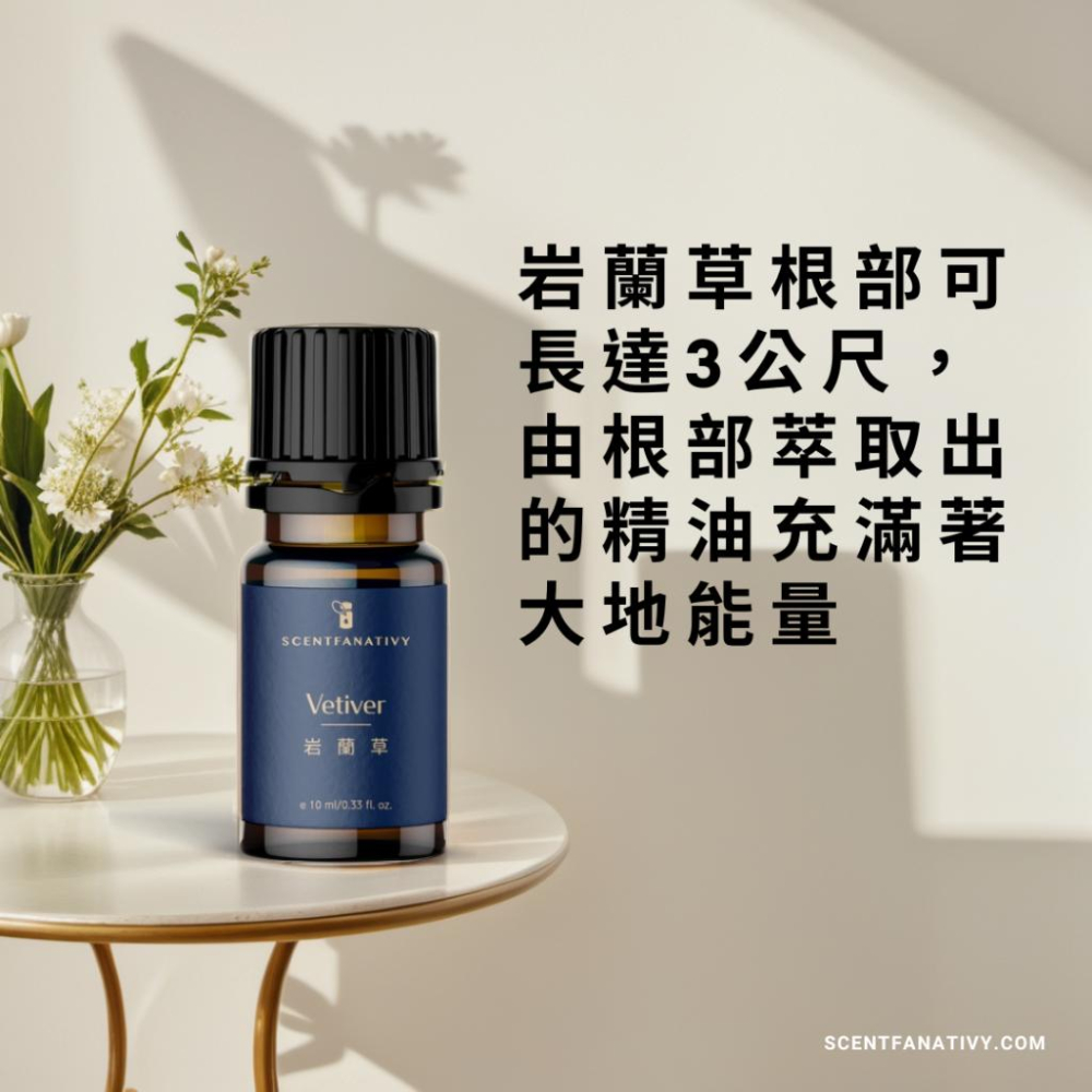 【詩梵娜香氛】岩蘭草精油 10ml | Vetiver 產地海地 根蒸餾 香根草精油 開運招財之株 鎮定之油-細節圖3