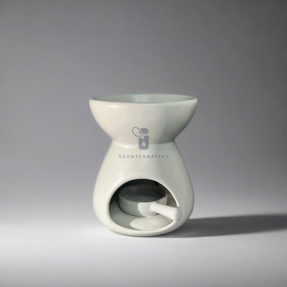 【詩梵娜香氛】 精油香薰燭台 精美包裝 茶燭加熱台 燒精油 附燭托 不燙手 擴香 加熱擴香 精油燈 陶瓷薰香爐-細節圖6