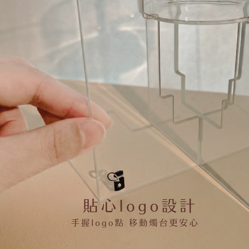 【詩梵娜香氛】透明玻璃精油燭台 全玻璃精油燈座 玻璃精油燭台 透明燭台 隱形燈座 隱形燭台 精油擴香 精油燈 熏香燈-細節圖4