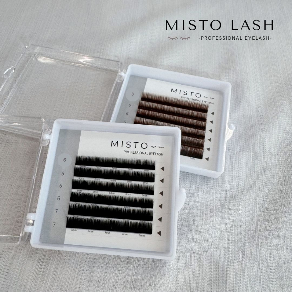 【MISTO LASH】扁毛下睫毛 雙毛尖 舒適自然 經典黑 質感深棕-細節圖3