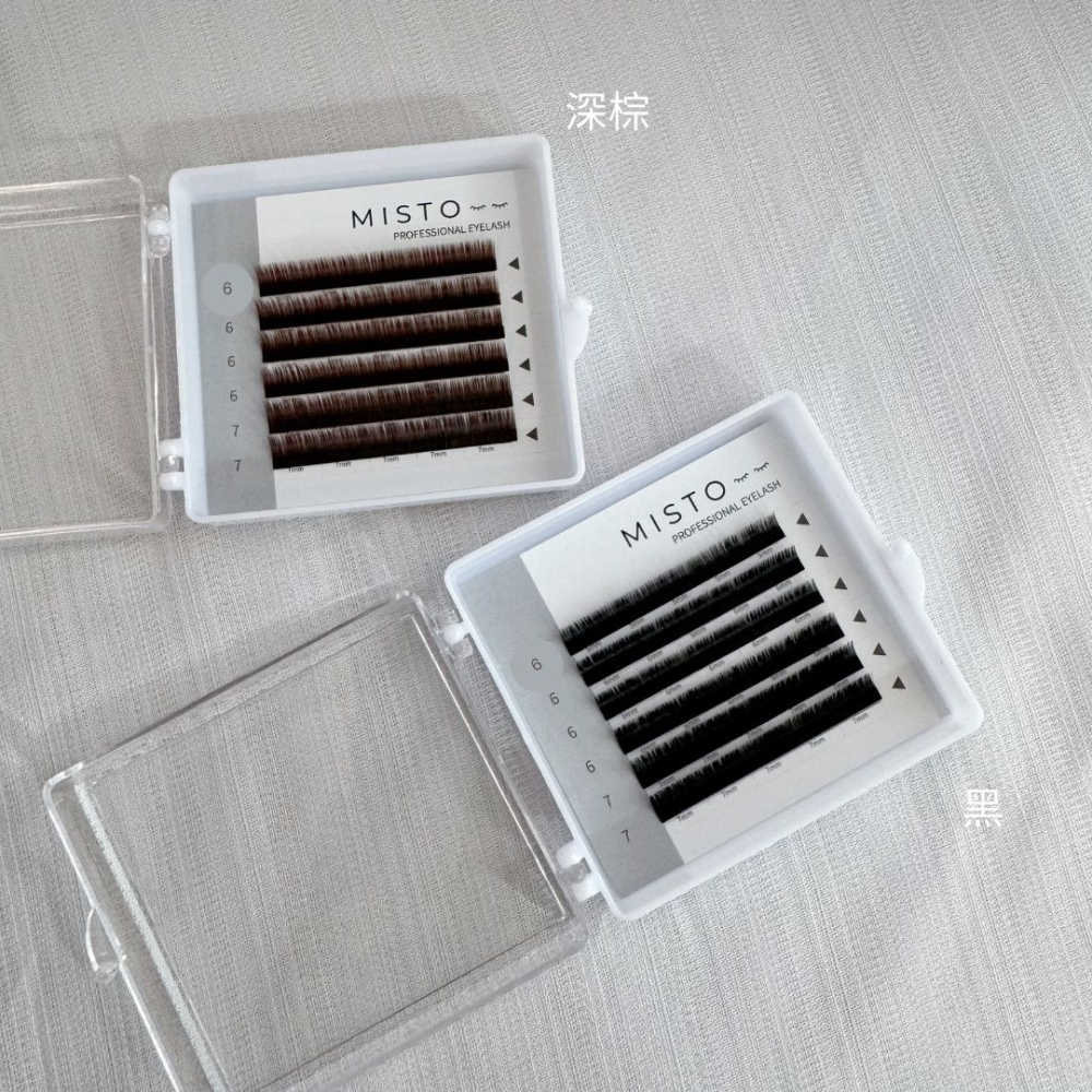【MISTO LASH】扁毛下睫毛 雙毛尖 舒適自然 經典黑 質感深棕-細節圖5