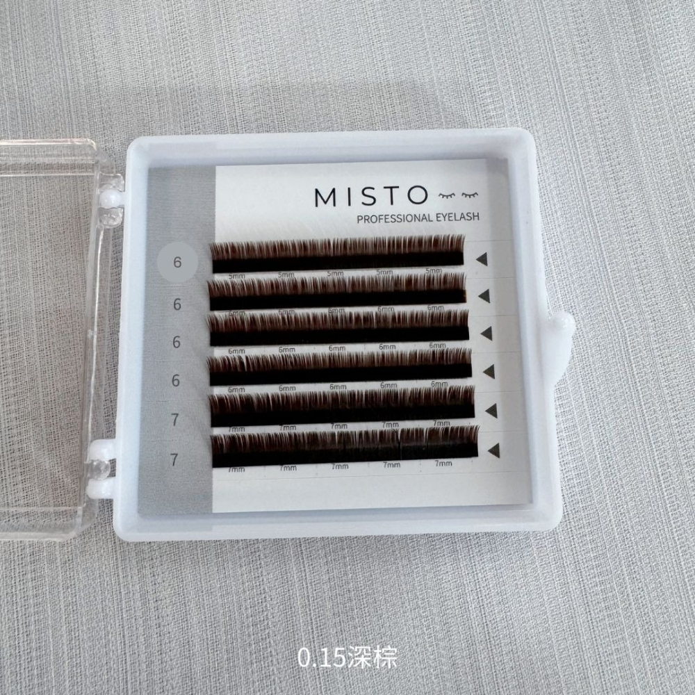 【MISTO LASH】扁毛下睫毛 雙毛尖 舒適自然 經典黑 質感深棕-細節圖6