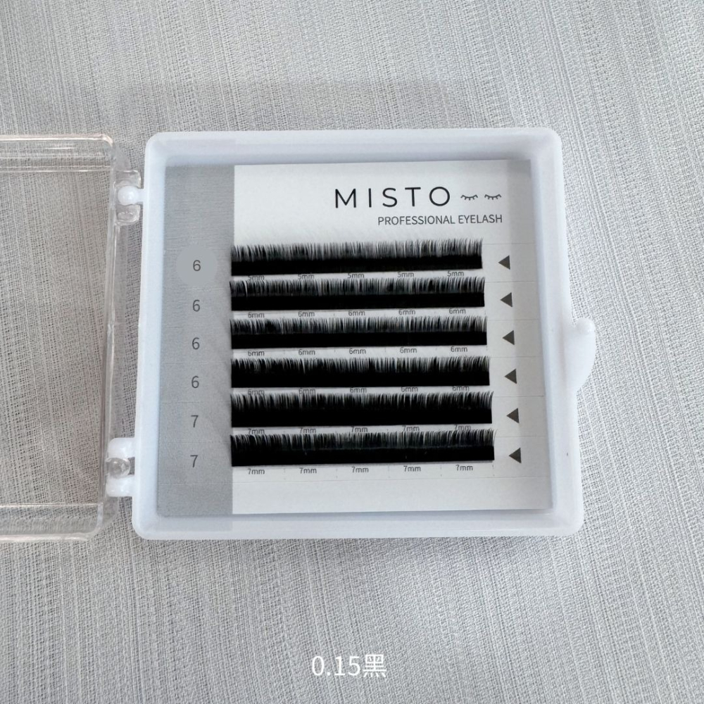 【MISTO LASH】扁毛下睫毛 雙毛尖 舒適自然 經典黑 質感深棕-細節圖7