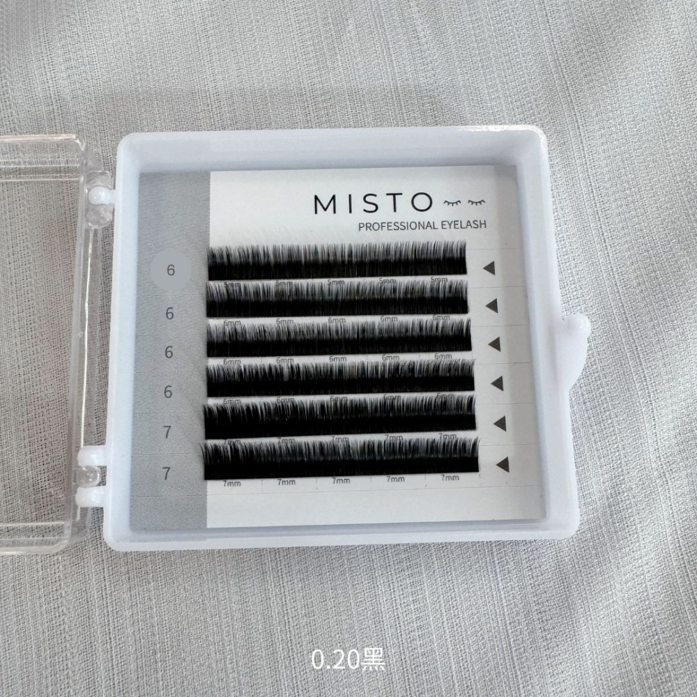 【MISTO LASH】扁毛下睫毛 雙毛尖 舒適自然 經典黑 質感深棕-細節圖8
