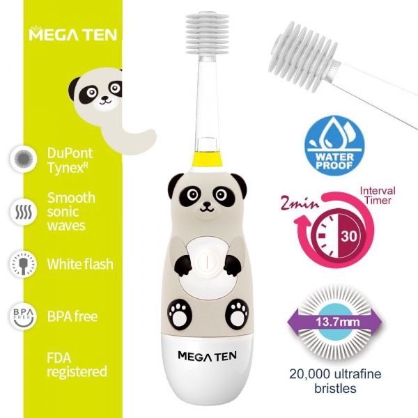 MEGA TEN｜360兒童電動牙刷-規格圖1