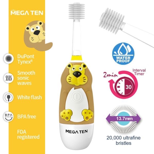 MEGA TEN｜360兒童電動牙刷-規格圖1