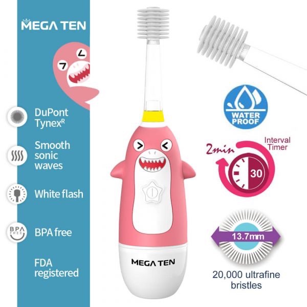 MEGA TEN｜360兒童電動牙刷-規格圖1