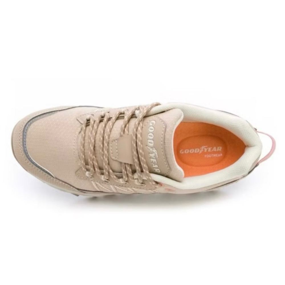 GOODYEAR固特異 【城市縱走】女鞋 防撥水越野運動鞋 奶茶 / GAWR42831-細節圖4