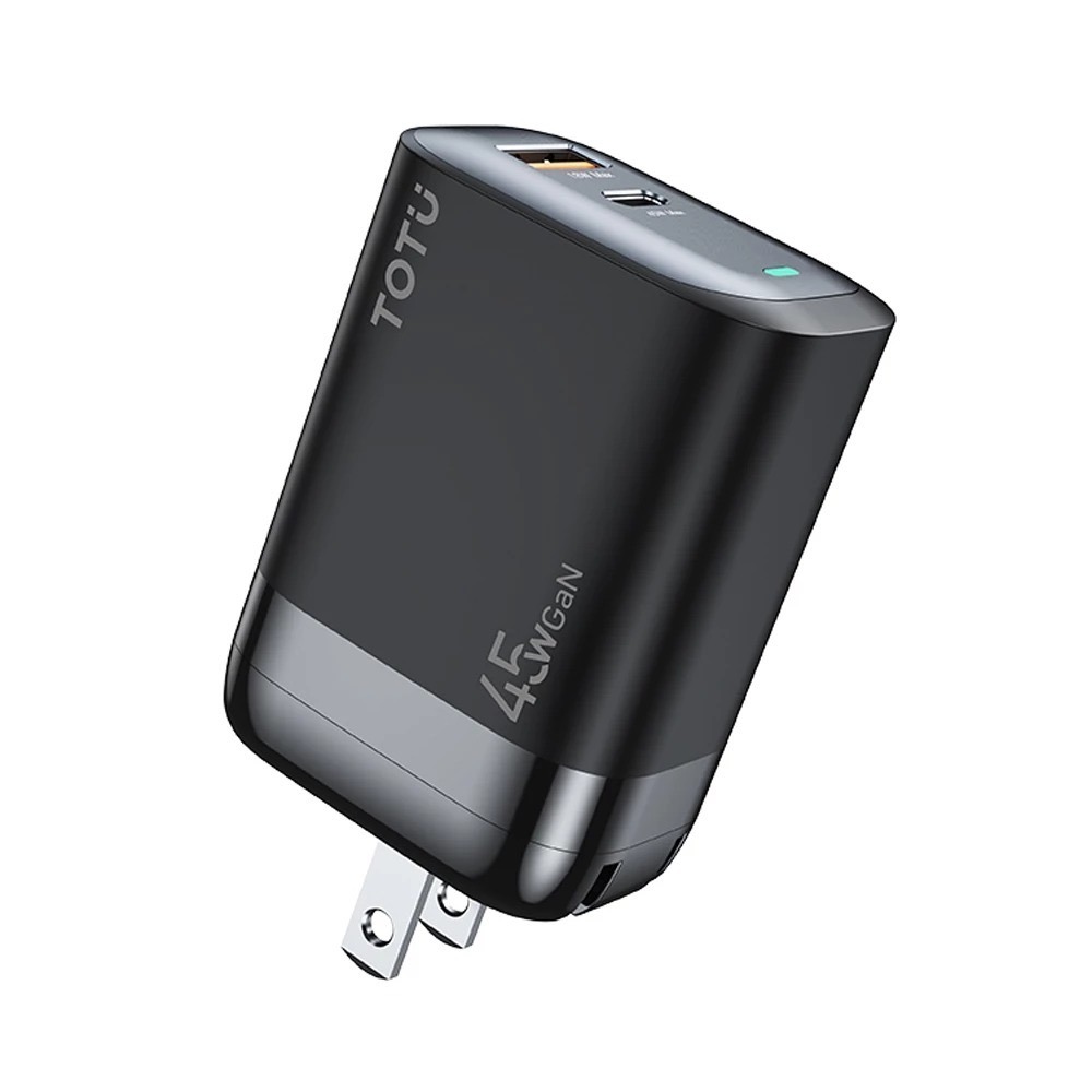 TOTU 拓途 雙孔 Type-C+USB GaN氮化鎵充電器充電頭 45W快充 PD+QC Racing系列-細節圖2
