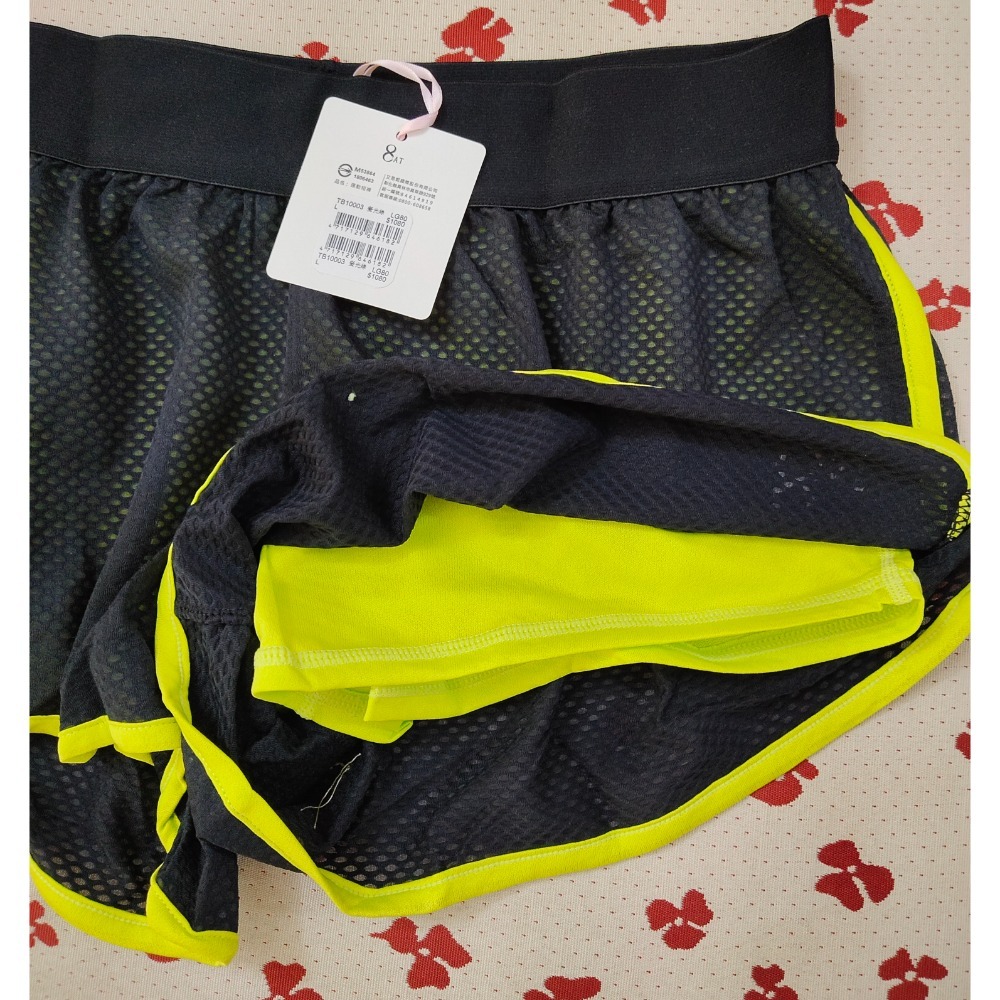 曼黛瑪璉8AT網眼布運動短褲L size-細節圖2