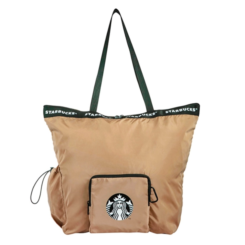 Starbucks 星巴克休閒折疊收納袋-細節圖2