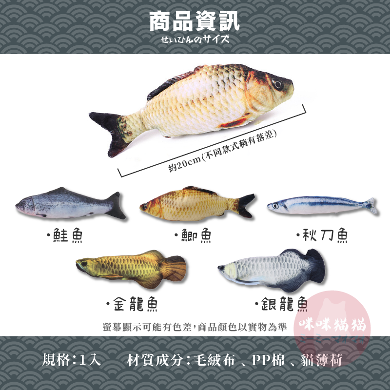 【24H出貨】仿真魚貓草玩具 貓草魚 貓草玩具 貓玩具 魚造型貓玩具 逗貓玩具 貓薄荷玩偶 寵物玩具 咪咪貓貓-細節圖5