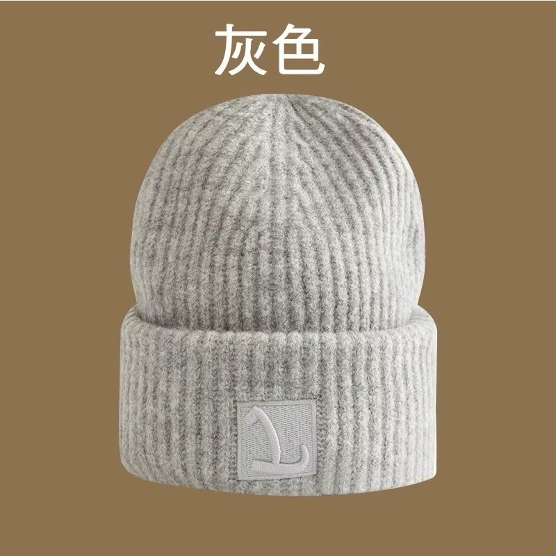 立體繡字 保暖帽 毛線帽 堆堆帽 針織帽 毛帽 冷帽 護耳帽 帽子 冬季保暖-規格圖11