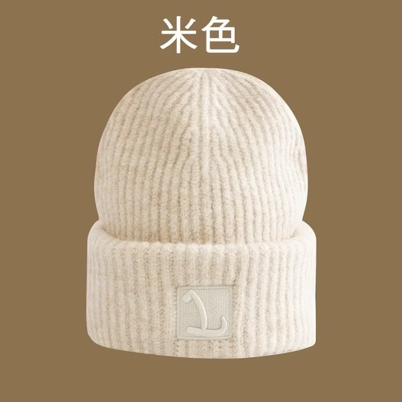 立體繡字 保暖帽 毛線帽 堆堆帽 針織帽 毛帽 冷帽 護耳帽 帽子 冬季保暖-規格圖11