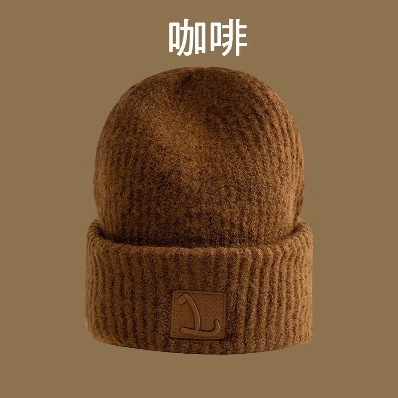 立體繡字 保暖帽 毛線帽 堆堆帽 針織帽 毛帽 冷帽 護耳帽 帽子 冬季保暖-規格圖11