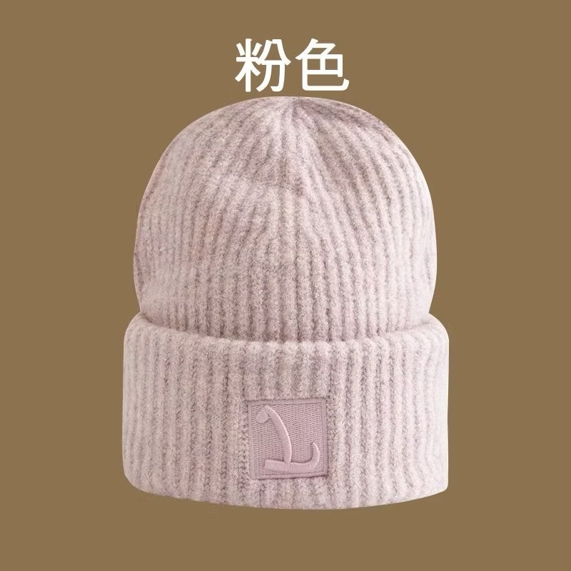 立體繡字 保暖帽 毛線帽 堆堆帽 針織帽 毛帽 冷帽 護耳帽 帽子 冬季保暖-規格圖11