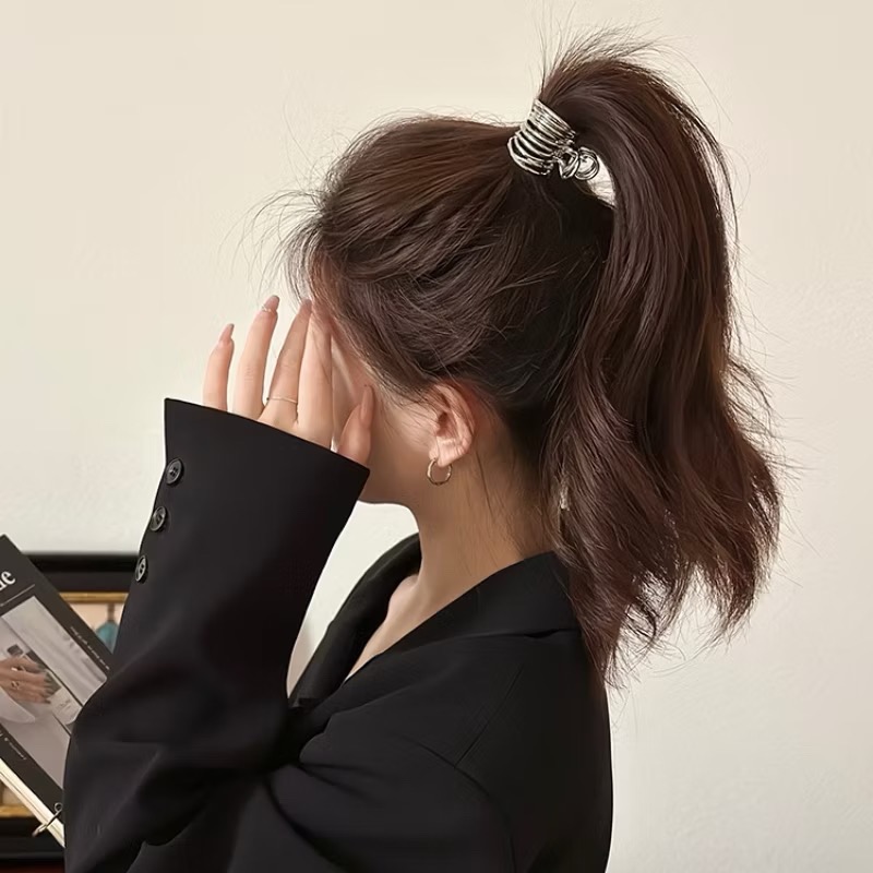 個性金屬 馬尾抓夾 抓夾 高馬尾 馬尾夾 鯊魚夾-細節圖2