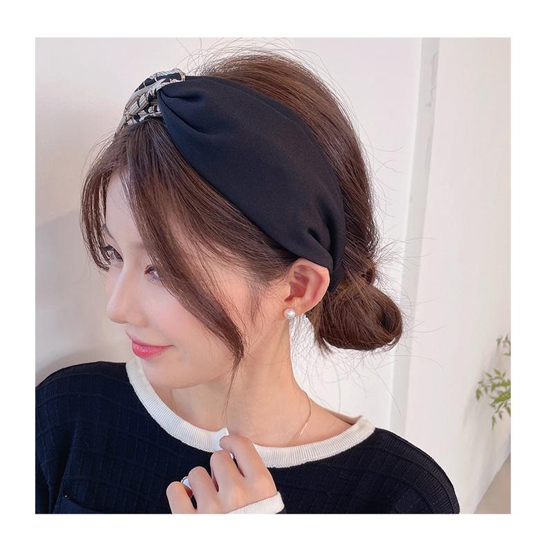 24H出貨 復古圖騰 花紋配色 髮箍 髮飾 寬版 髮圈 頭箍 寬邊髮帶-細節圖3