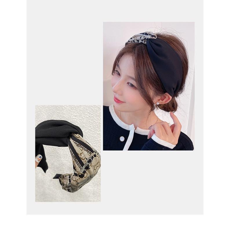 24H出貨 復古圖騰 花紋配色 髮箍 髮飾 寬版 髮圈 頭箍 寬邊髮帶-細節圖5