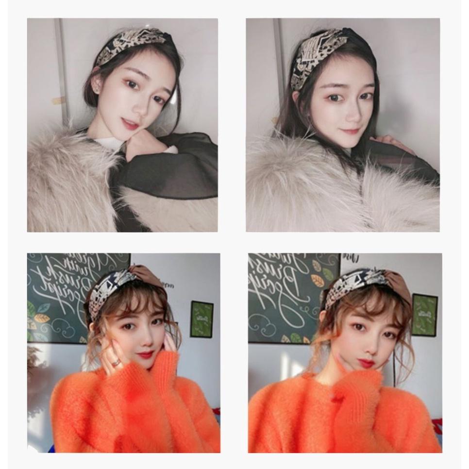 24H出貨 復古圖騰 花紋配色 髮箍 髮飾 寬版 髮圈 頭箍 寬邊髮帶-細節圖9