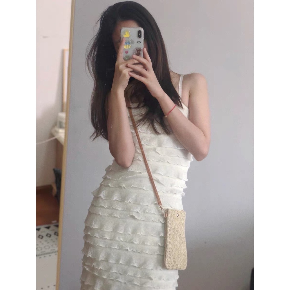 24H出貨 迷你草編 手機包 隨身小包 手機袋 小包 斜背包 手機包 小物包 隨身包-細節圖3