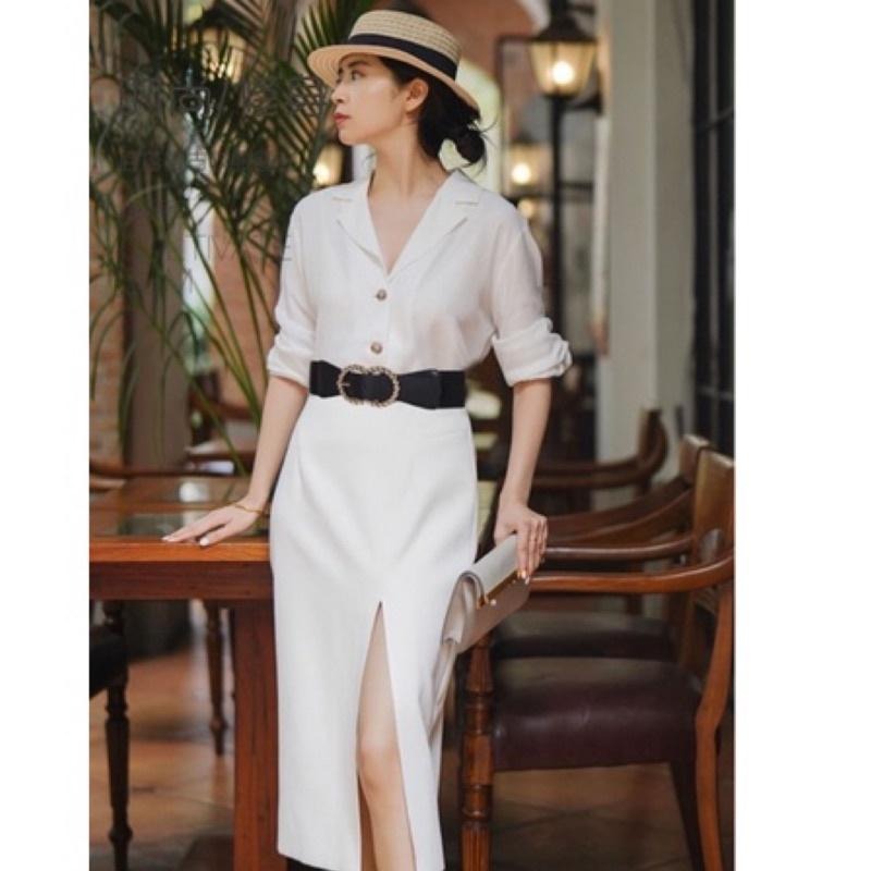 24H出貨 復古造型金釦 皮革 鬆緊 彈力 腰封 腰帶 造型腰帶 皮帶 顯瘦 寬版腰帶 鬆緊腰封-細節圖5