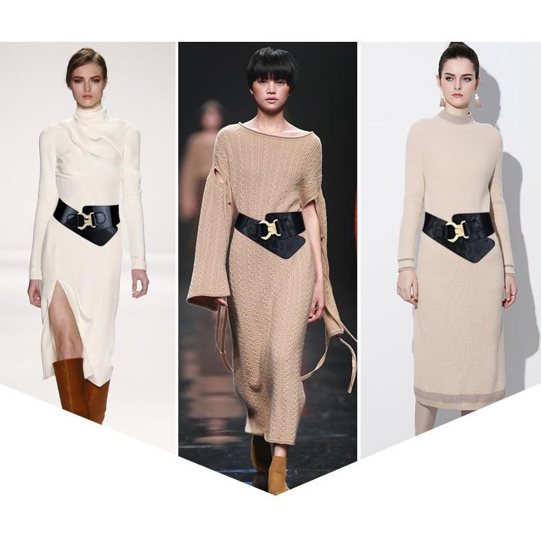 24H出貨 蛇紋斜搭扣寬版腰帶 腰封 彈力腰封 顯瘦寬腰帶 寬版腰帶 腰帶 皮帶-細節圖7