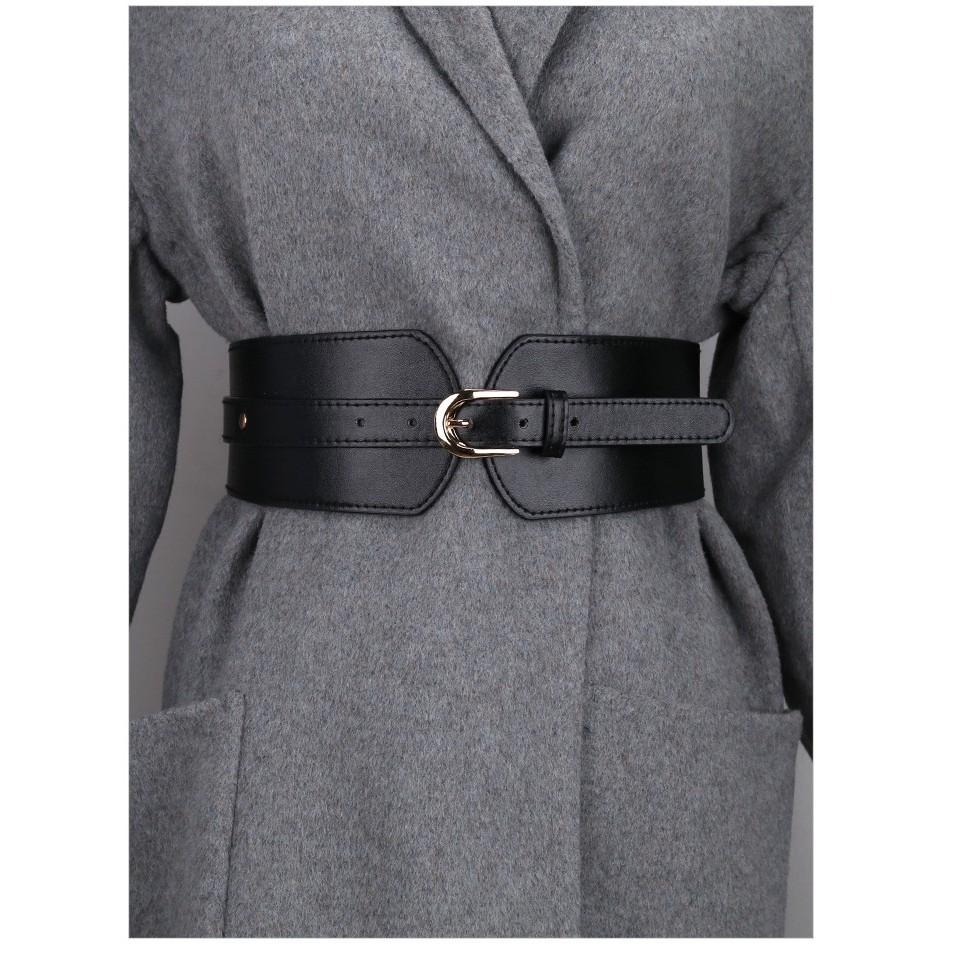 24H出貨 百搭寬版彈力腰封 鬆緊 皮帶 腰帶 超顯瘦腰帶 金屬釦 寬版腰帶 腰封 超細腰-細節圖5