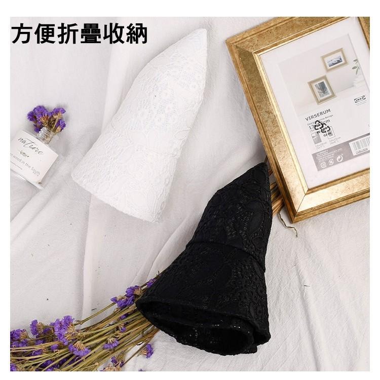 24H出貨 蕾絲漁夫帽 防曬 透氣 薄款 出遊 遮陽帽 夏天 鏤空漁夫帽 盆帽 帽子 緹花-細節圖7