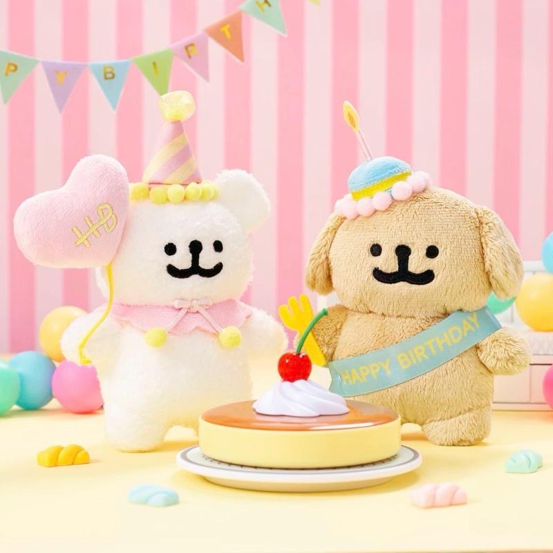 正版 現貨✔️線條小狗 可愛絨毛掛飾✨畢業學士服、生日、櫻花斗篷、玫瑰花🉑快速出貨-細節圖5