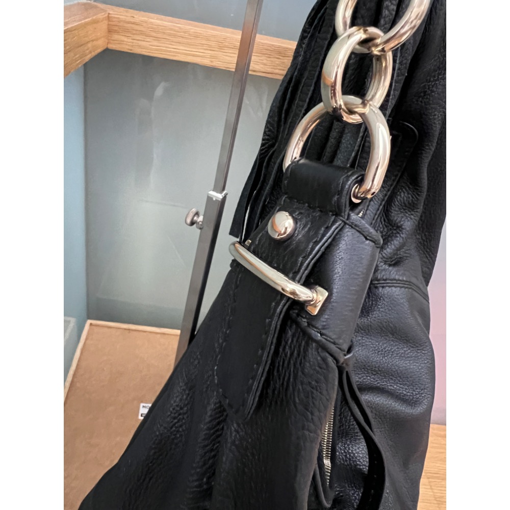 全新Gucci鹿皮肩背包-細節圖3