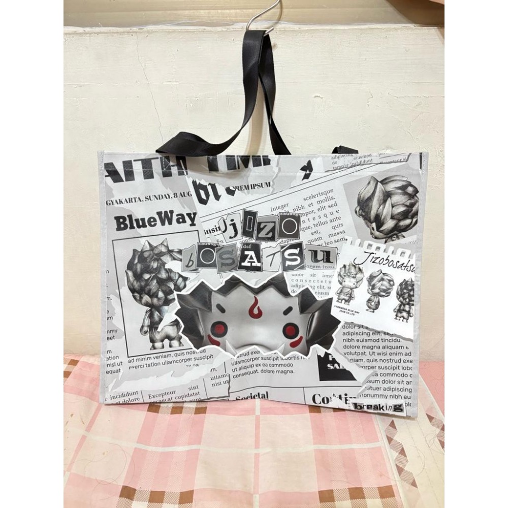 🎀地藏小王 JIZO_Q環保購物袋 BOSATSU 鬼洗ONIARAI 限量環保袋 地攤袋 正版🎀-細節圖2