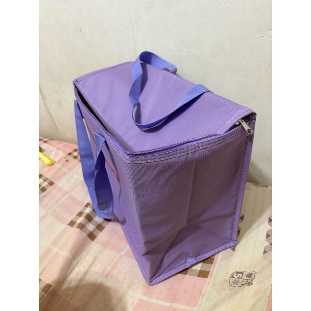 🎀全新 紫色 保溫袋 保冷袋 便當袋 露營 手提袋 午餐袋 購物袋 野餐袋 收納袋 提袋 大 股東會紀念品🎀-細節圖2